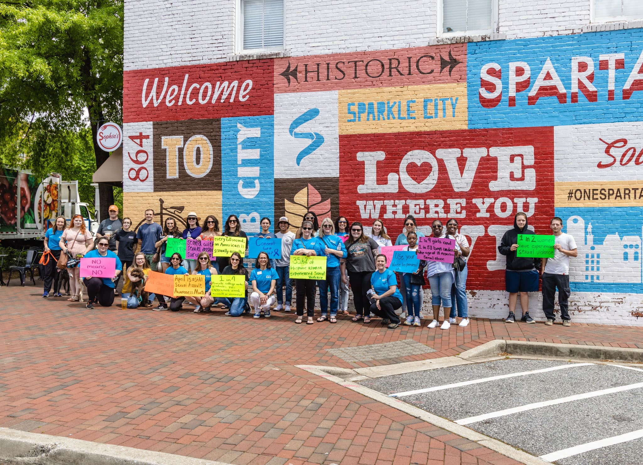 Project R.E.S.T. hosts Silent Protest in Downtown Spartanburg